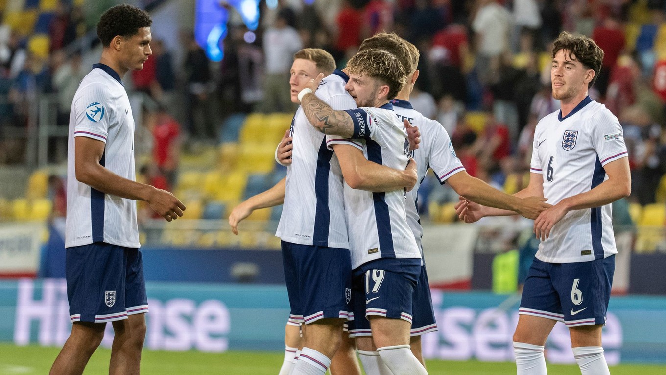 Futbalisti Anglicka na EURO U21 2025