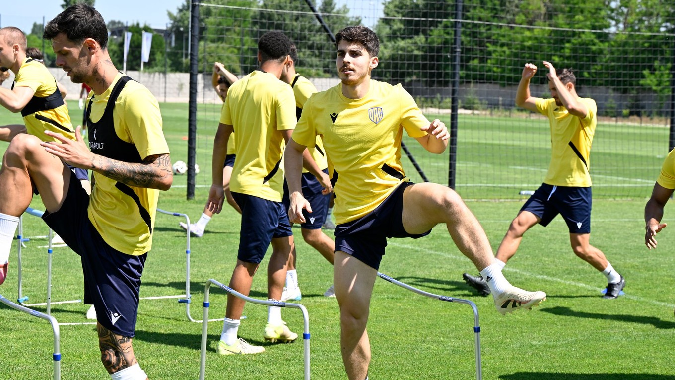 Ammar Ramadan počas tréningu v rámci letnej prípravy tímu FC DAC 1904 Dunajská Streda.