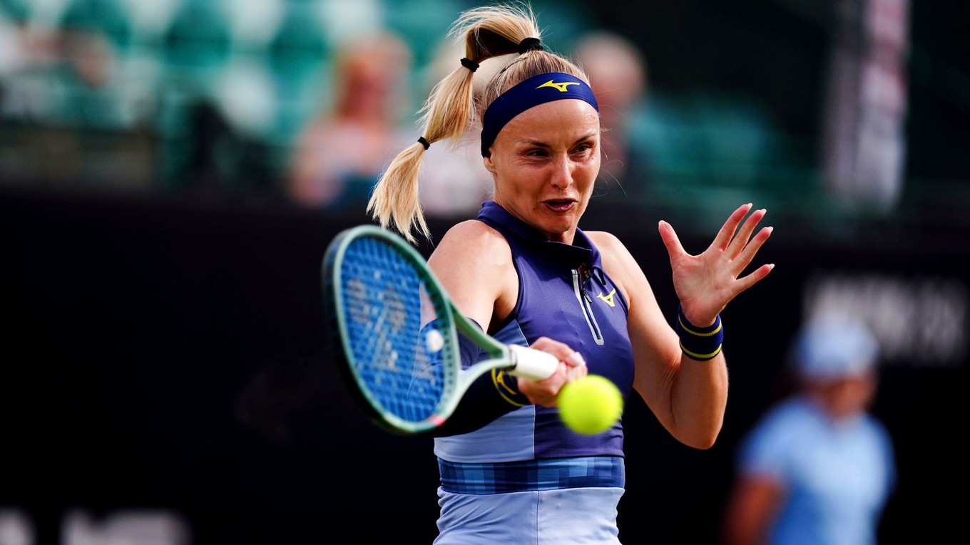 Rebecca Šramková na turnaji WTA 250 Nottingham 2025.