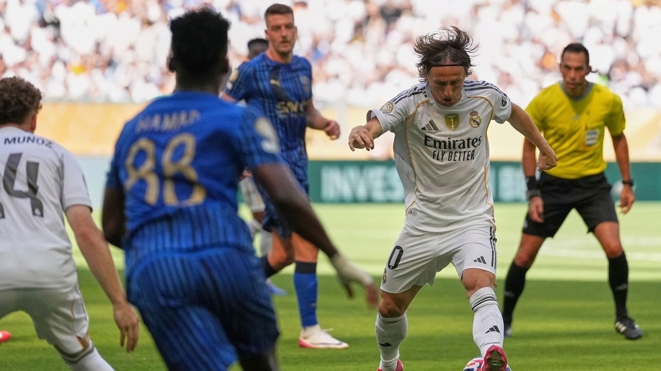 Luka Modrič v zápase Real Madrid - Al-Hilal