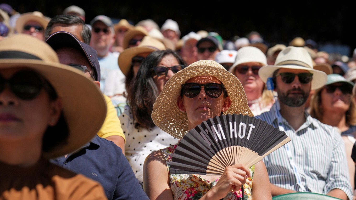 Fanúšikovia počas Wimbledonu 2025.