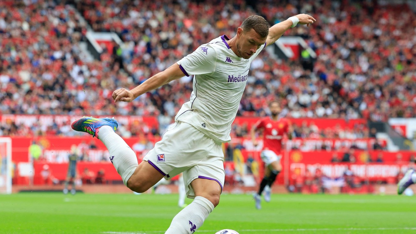 Edin Džeko v drese Fiorentiny