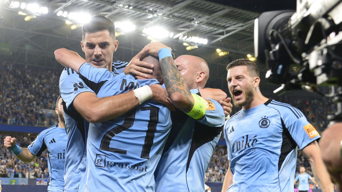 Futbalisti ŠK Slovan Bratislava.