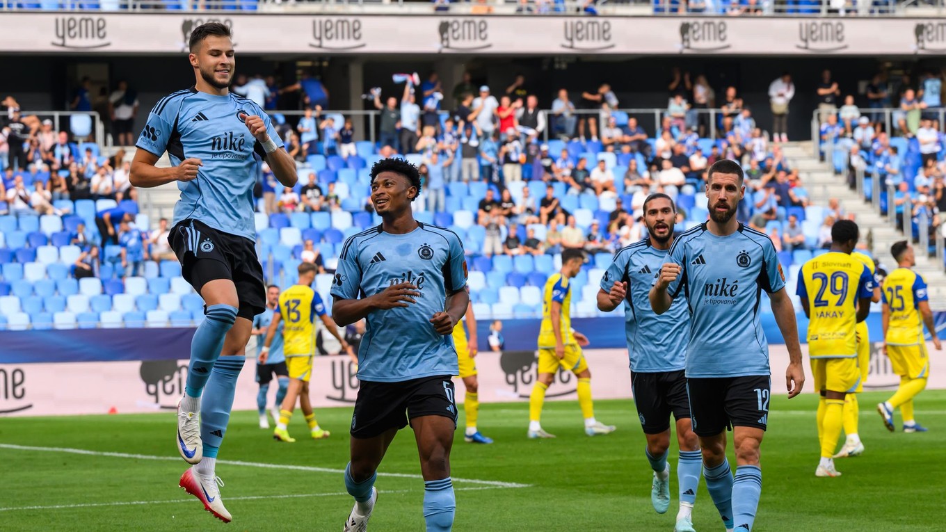Futbalisti ŠK Slovan Bratislava.