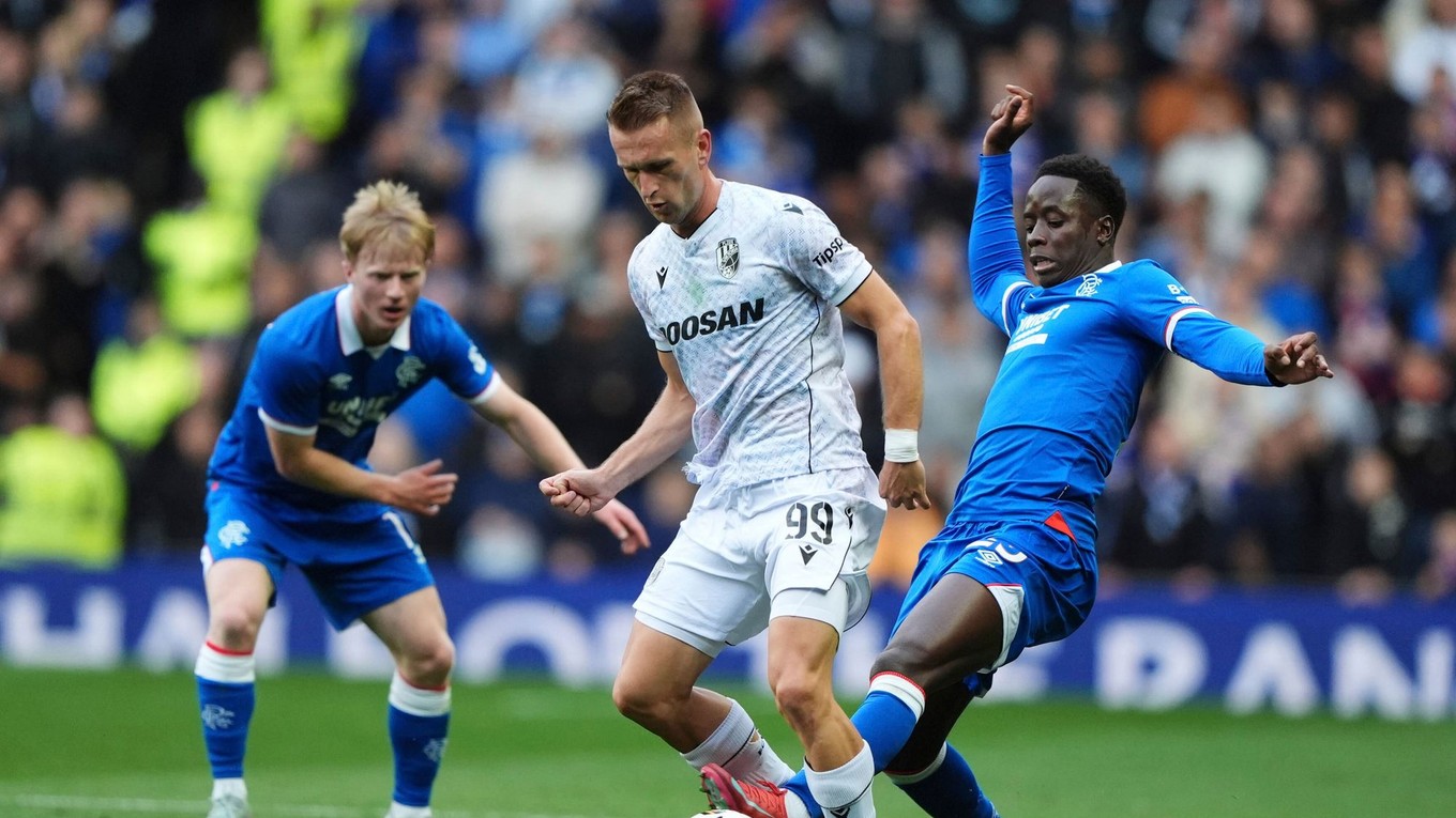 Fotka zo zápasu Viktoria Plzeň - Glasgow Rangers.