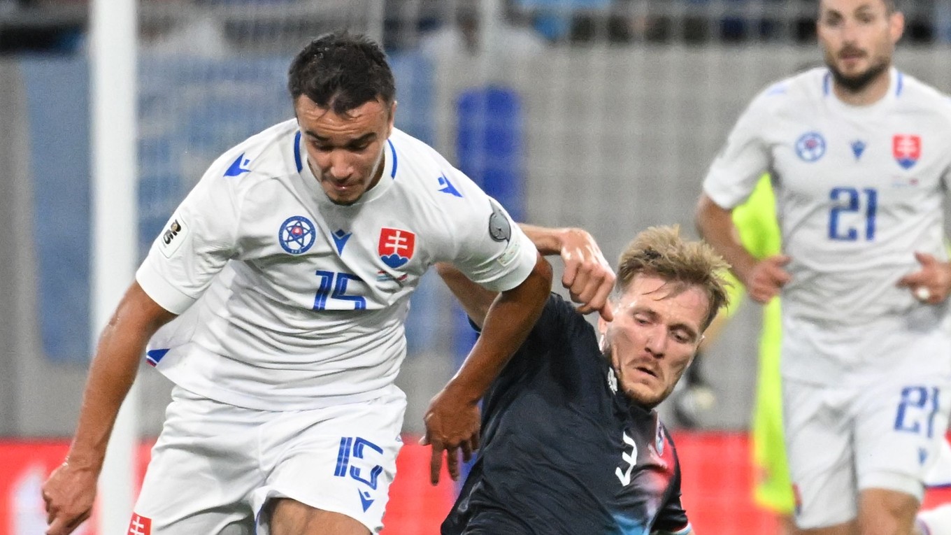 David Strelec v zápase s Luxemburskom