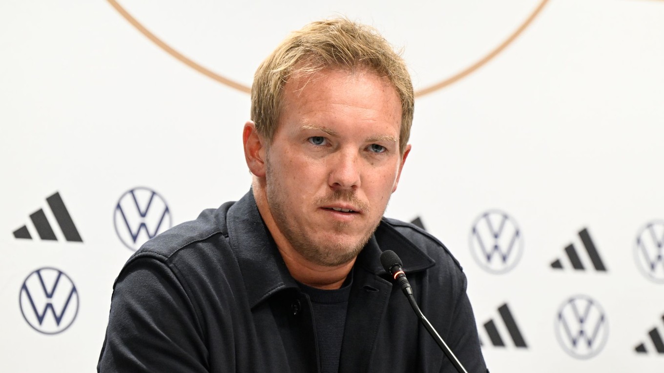 Tréner futbalovej reprezentácie Nemecka Julian Nagelsmann.