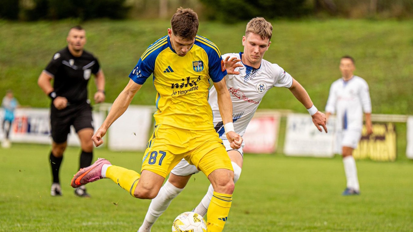 Momentka zo zápasu MŠK Spišské Podhradie - FC Košice