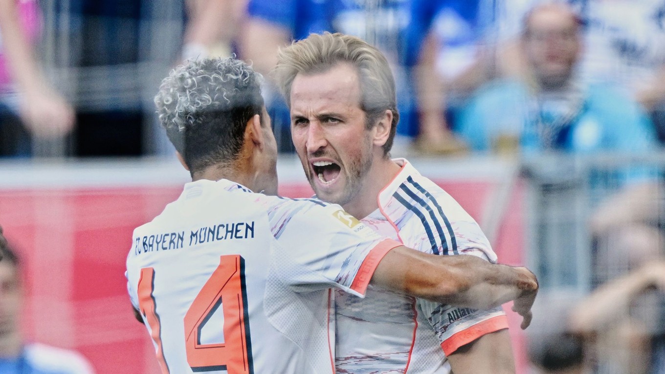 Harry Kane oslavuje gól. 