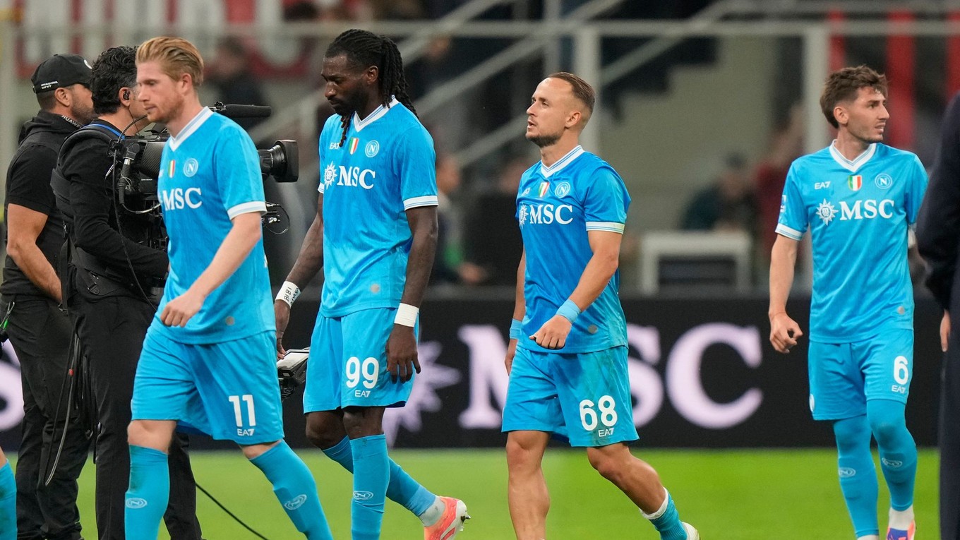 Futbalisti SSC Neapol, s číslom 68 Stanislav Lobotka.