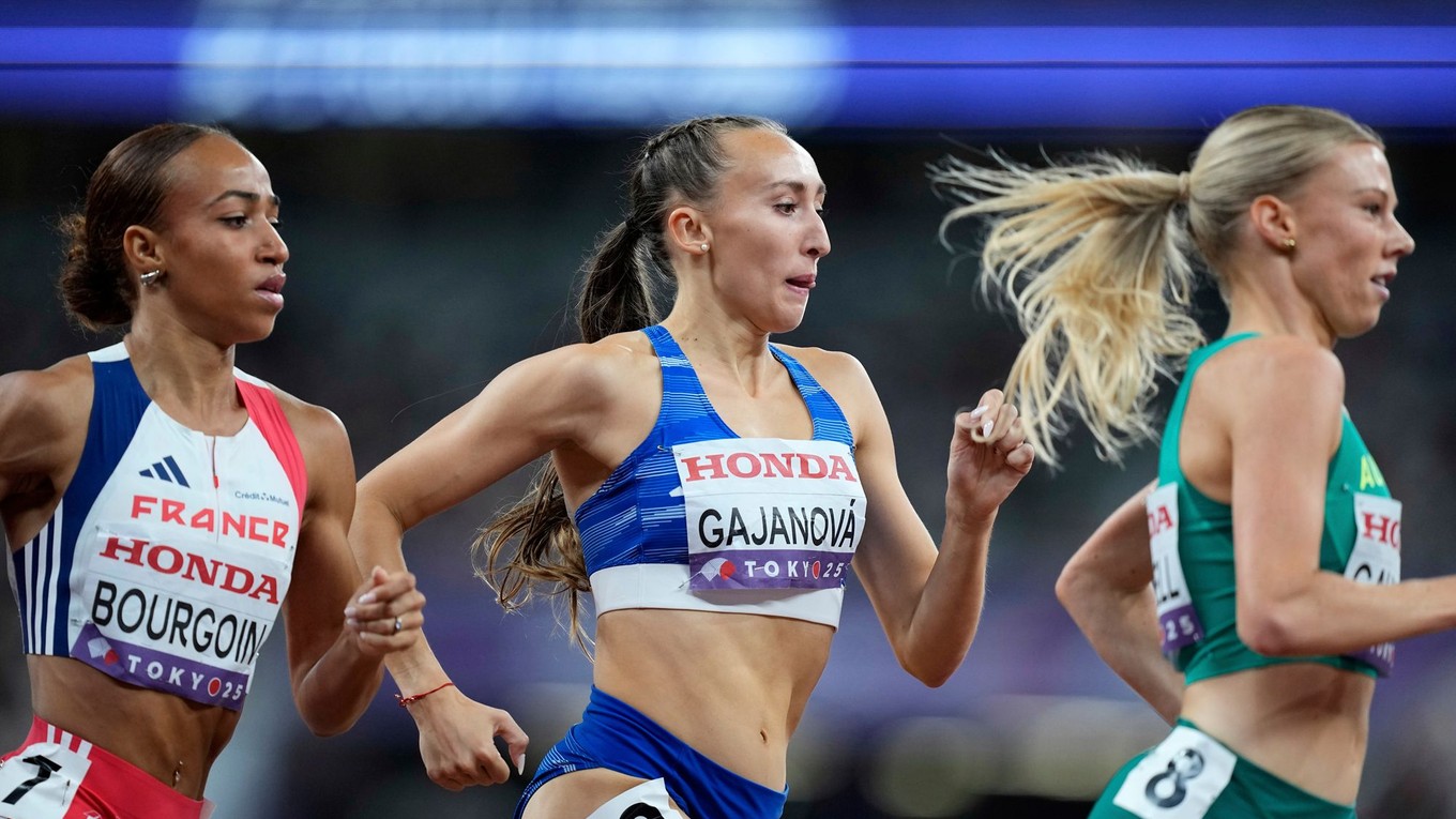 Gabriela Gajanová v semifinále na MS v atletike 2025.