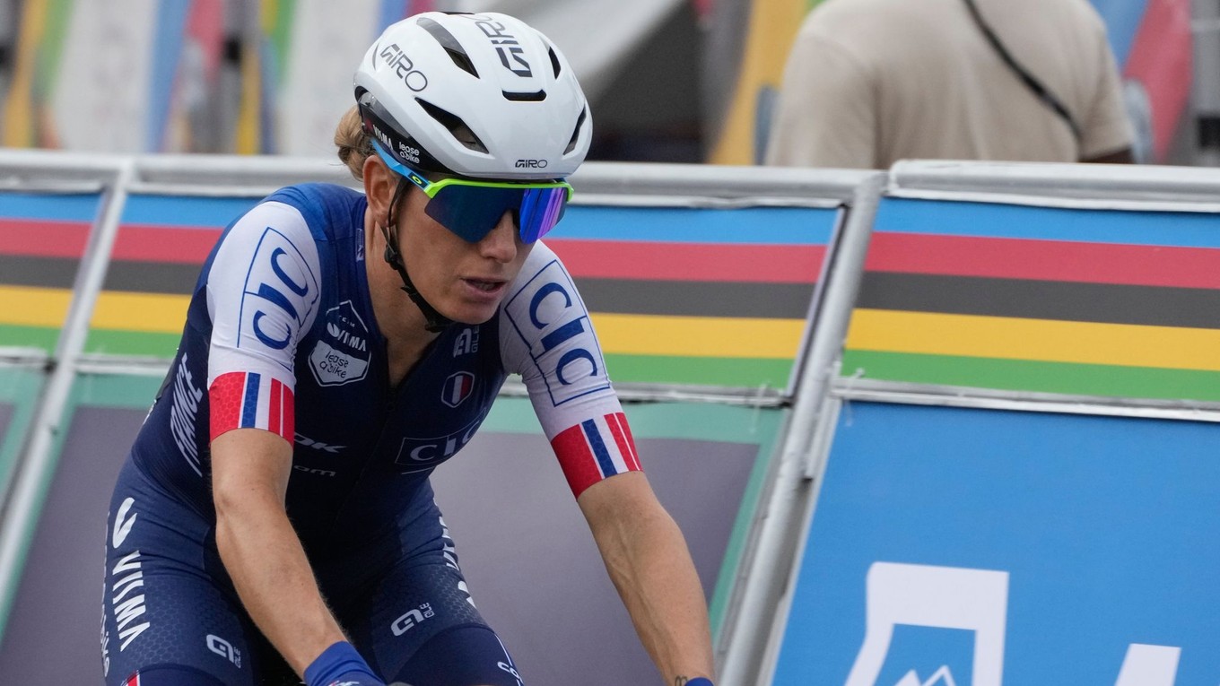 Francúzka Pauline Ferrand-Prevotová na MS v Kigali 2025.