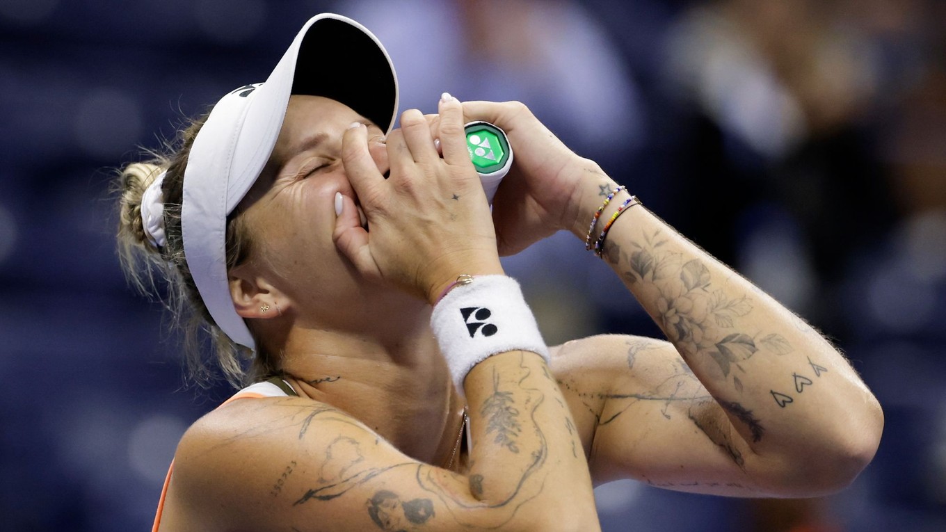 Markéta Vondroušová na tohtoročnom turnaji US Open.
