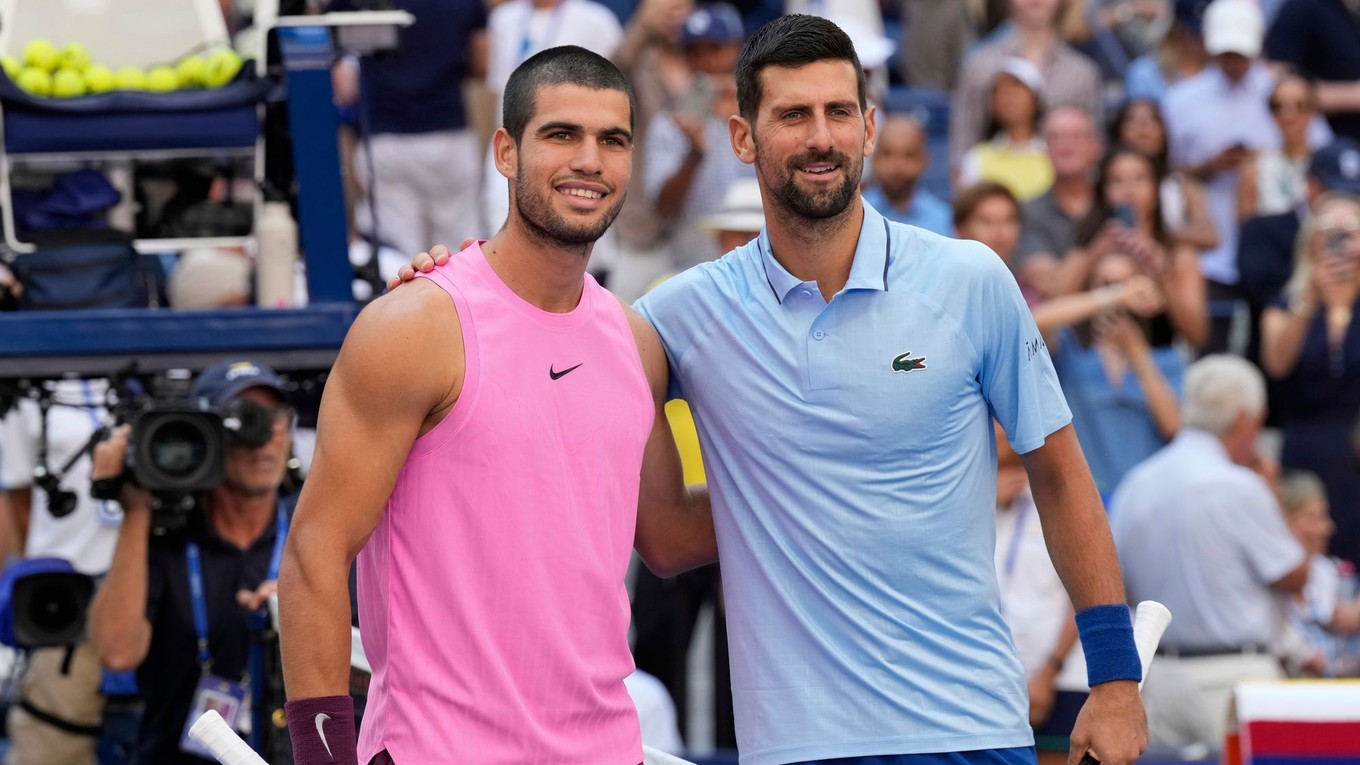 Carlos Alcaraz a Novak Djokovič