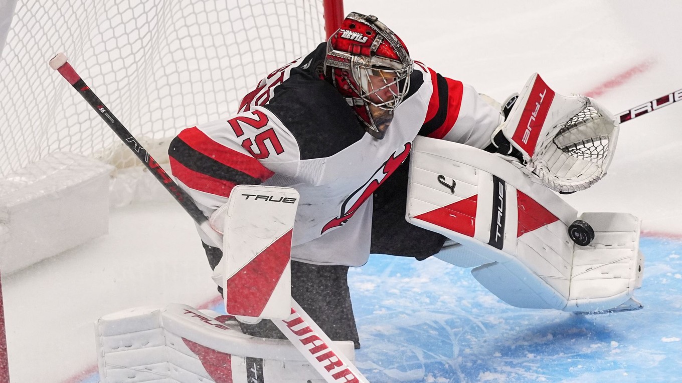 Jacob Markström v drese New Jersey Devils.