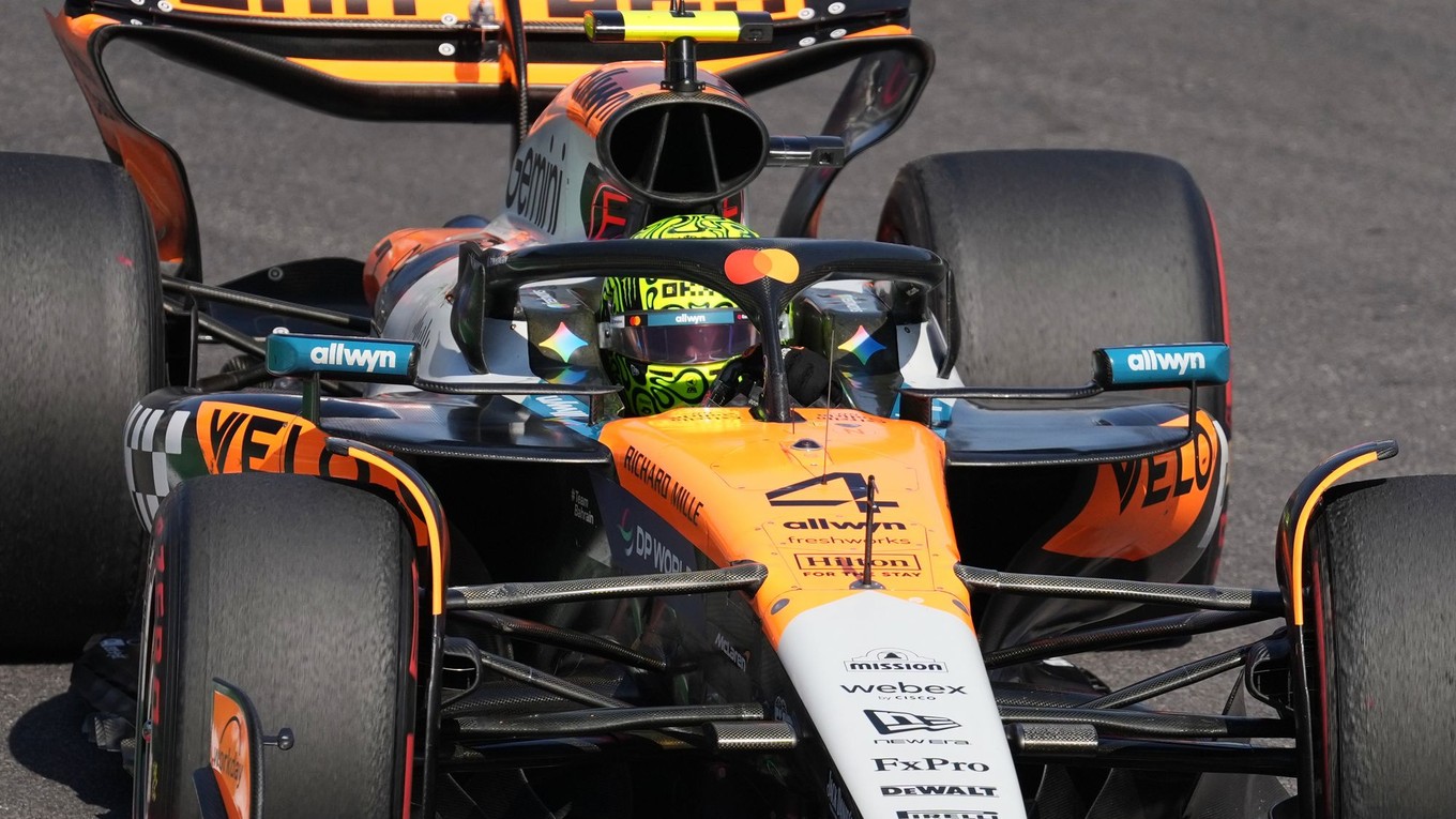 Lando Norris počas Veľkej ceny Mexika 2025.