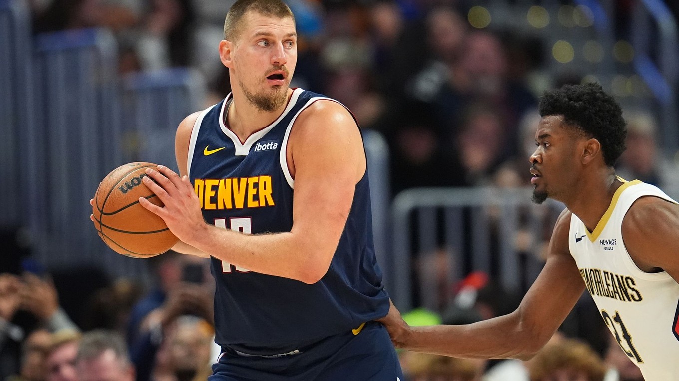 Nikola Jokič v zápase s New Orleans Pelicans