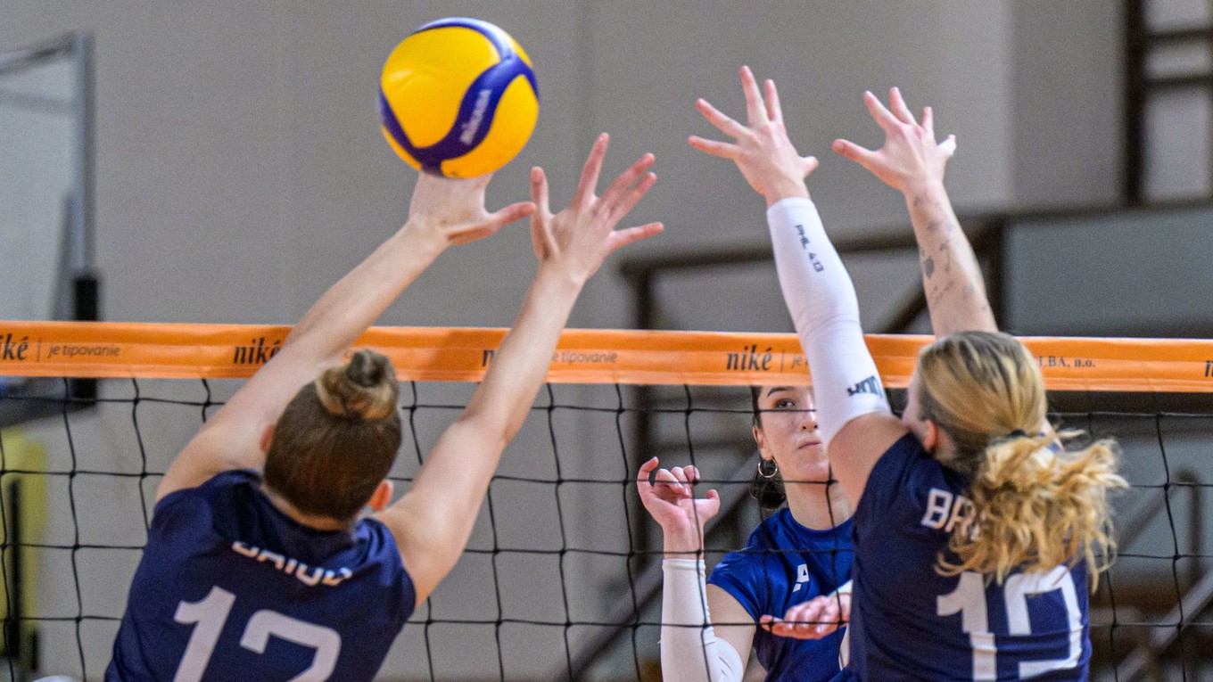 Volejbalistky Slovana Bratislava.