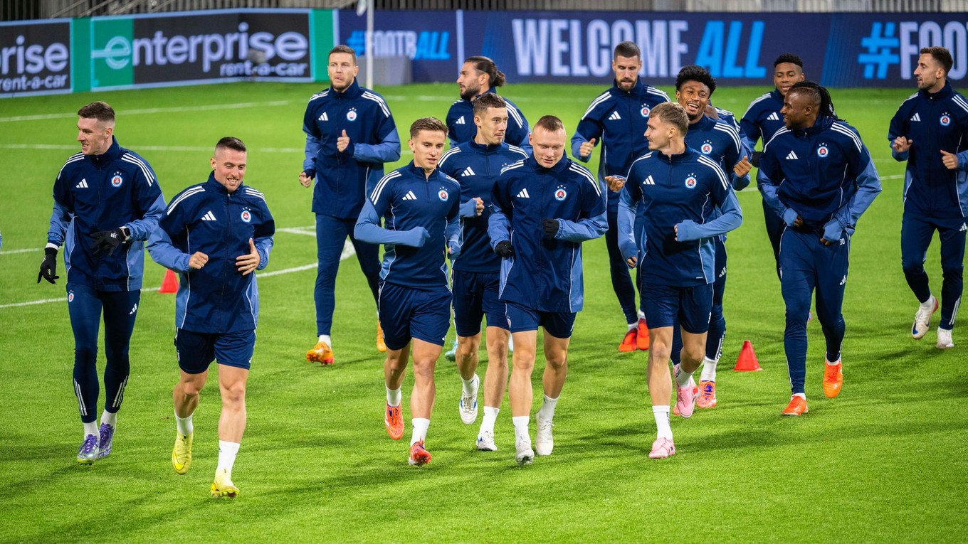 Futbalisti ŠK Slovan Bratislava.