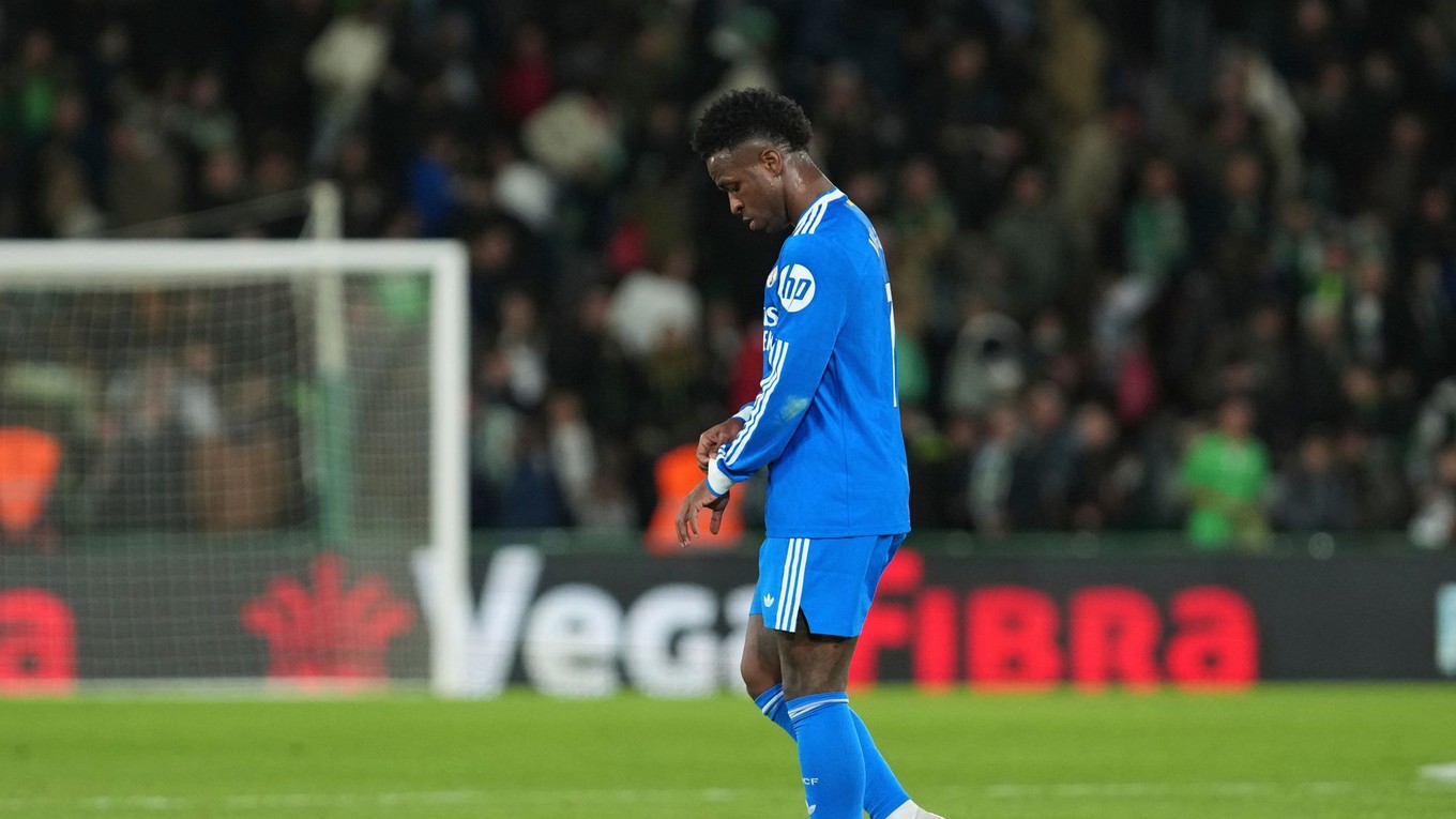 Vinicius Junior v zápase proti Elche.