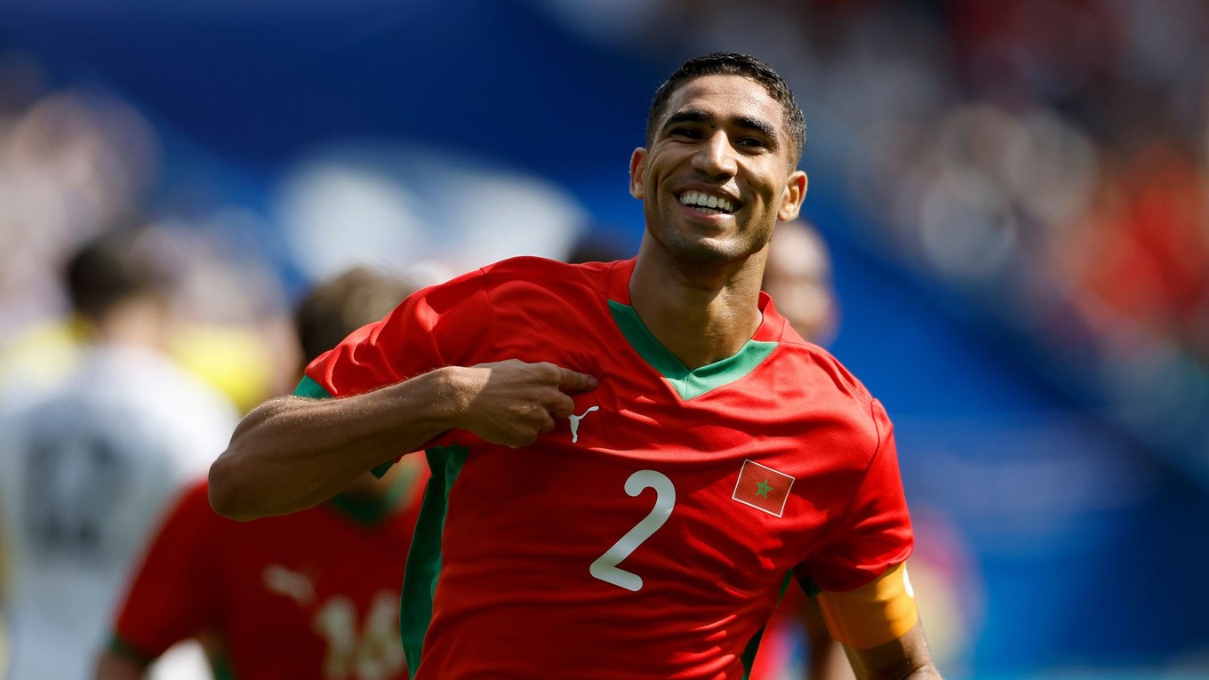 Achraf Hakimi v drese Maroka.