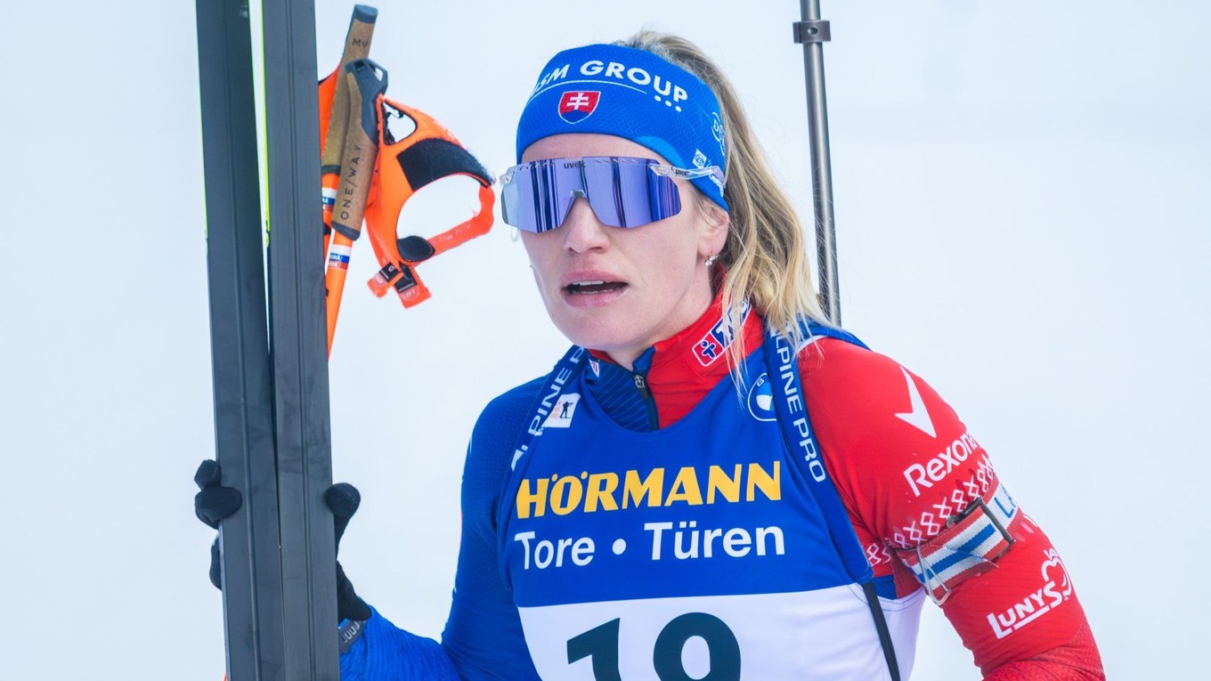 Paulína Bátovská Fialková počas pretekov žien s hromadným štartom v Annecy - Le-Grand Bornand.