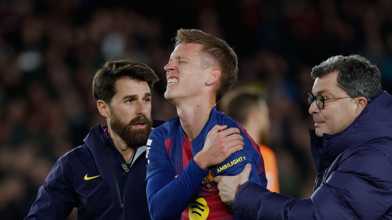 Dani Olmo v drese Barcelony.