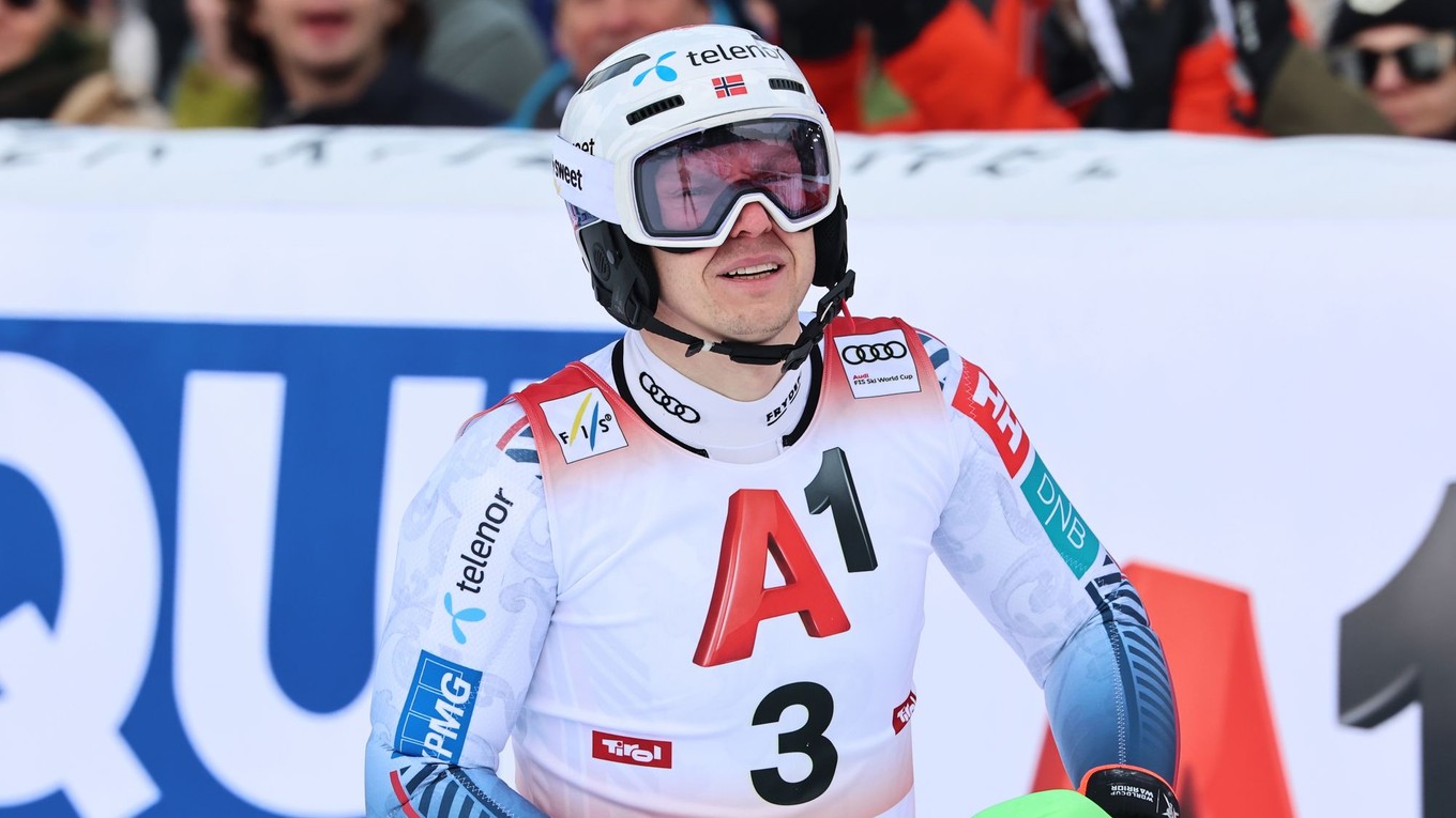 Nórsky lyžiar Henrik Kristoffersen.