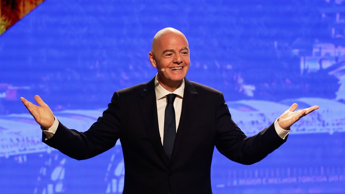 Šéf medzinárodnej federácie FIFA Gianni Infantino.