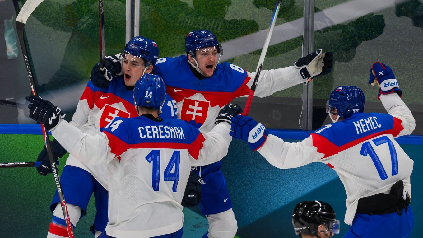 Hokejisti Slovensko počas ZOH 2026.