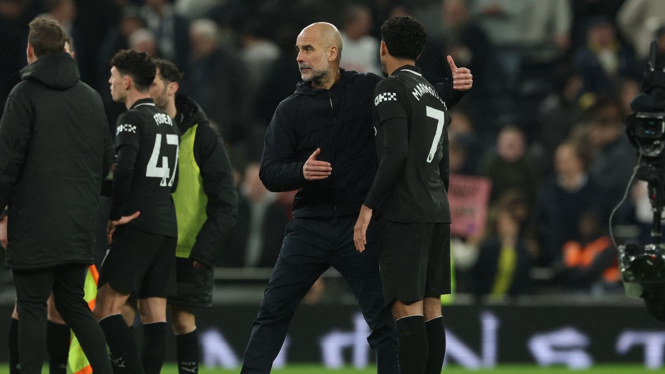 Tréner Manchestru City Pep Guardiola po zápase.