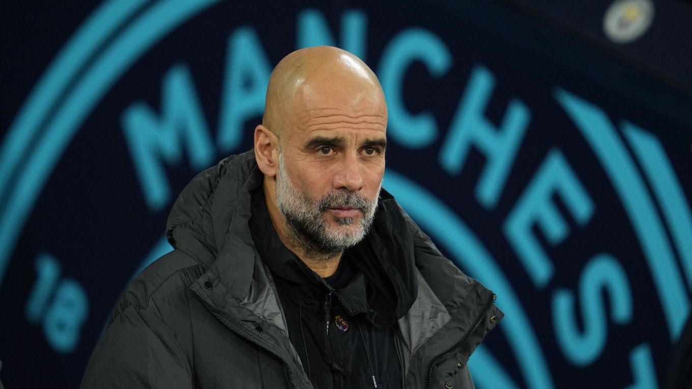 Tréner Manchestru City Pep Guardiola.