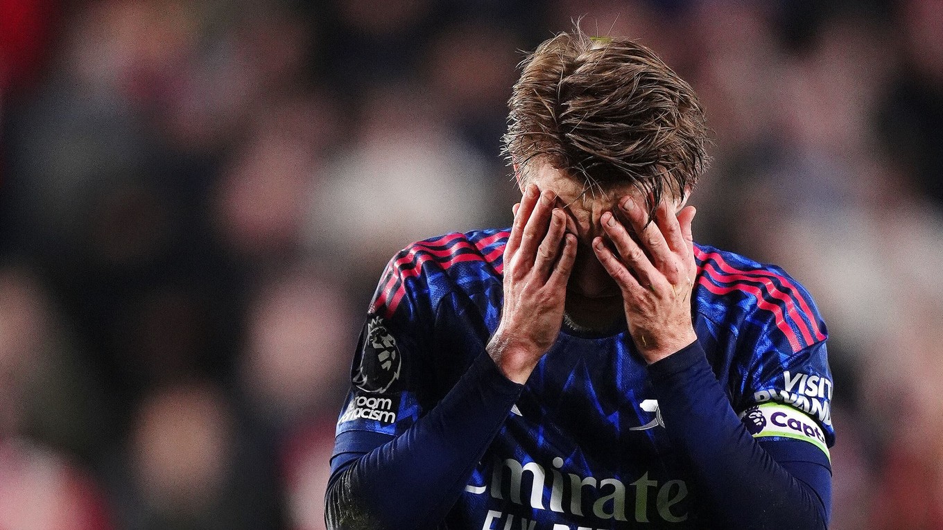 Hráč Arsenalu Martin Odegaard.