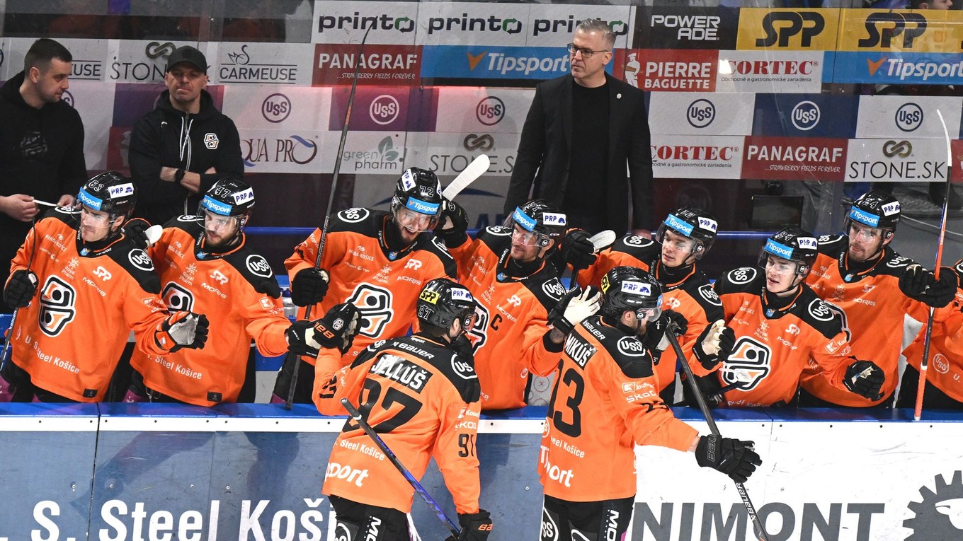 Radosť hráčov Košíc.