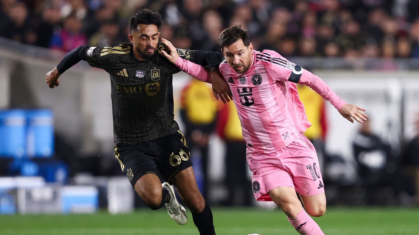 Lionel Messi počas zápasu LAFC - Inter Miami.