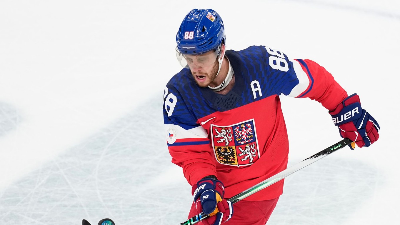 David Pastrňák na ZOH 2026