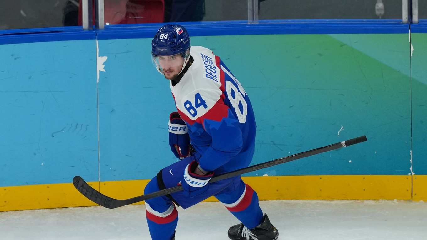 Pavol Regenda v zápase USA - Slovensko na ZOH 2026.