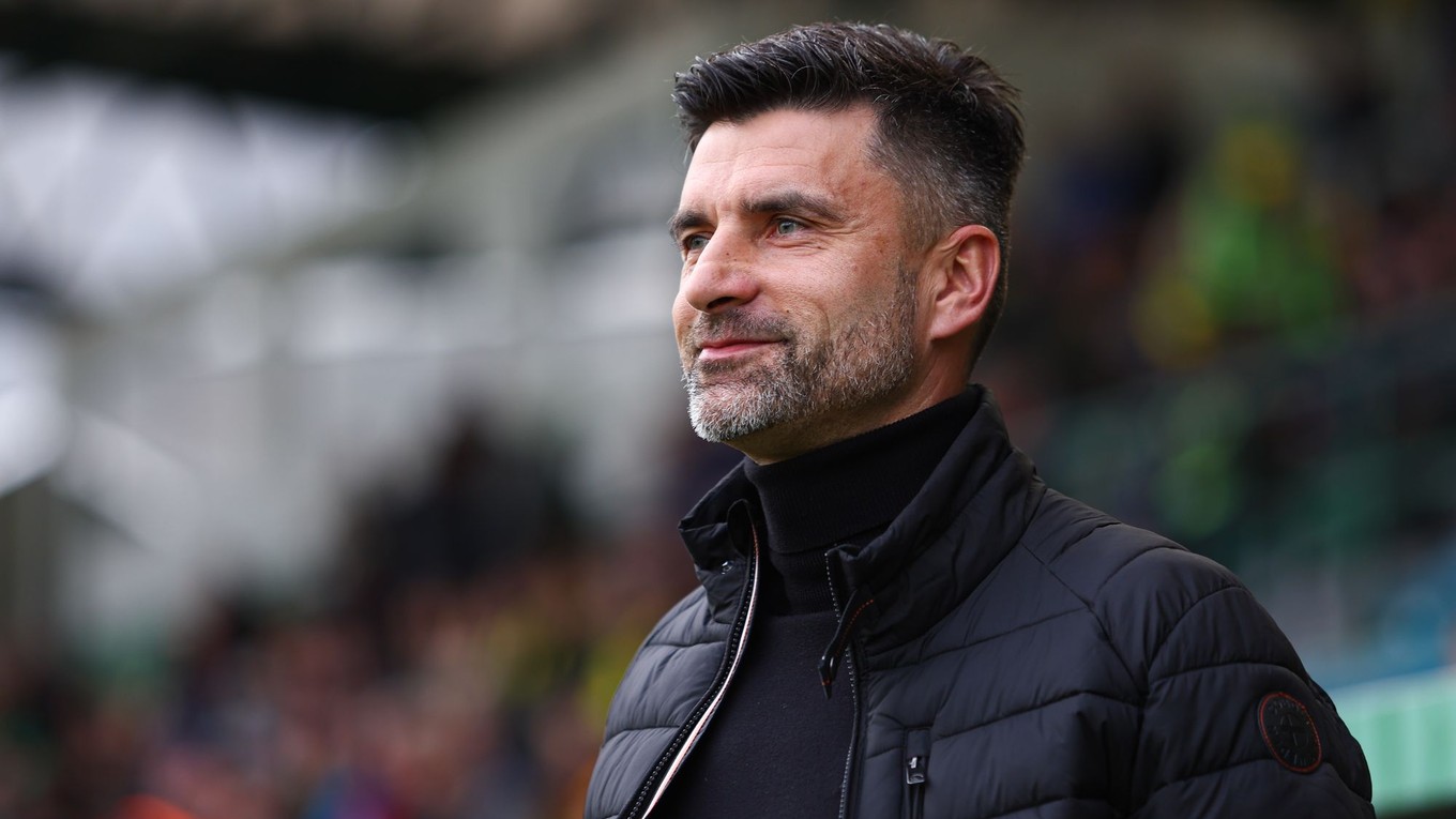 Na snímke hlavný tréner MŠK Žilina Pavol Staňo.