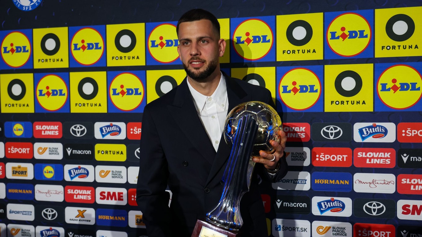 Na snímke slovenský futbalový reprezentant Dávid Hancko. 