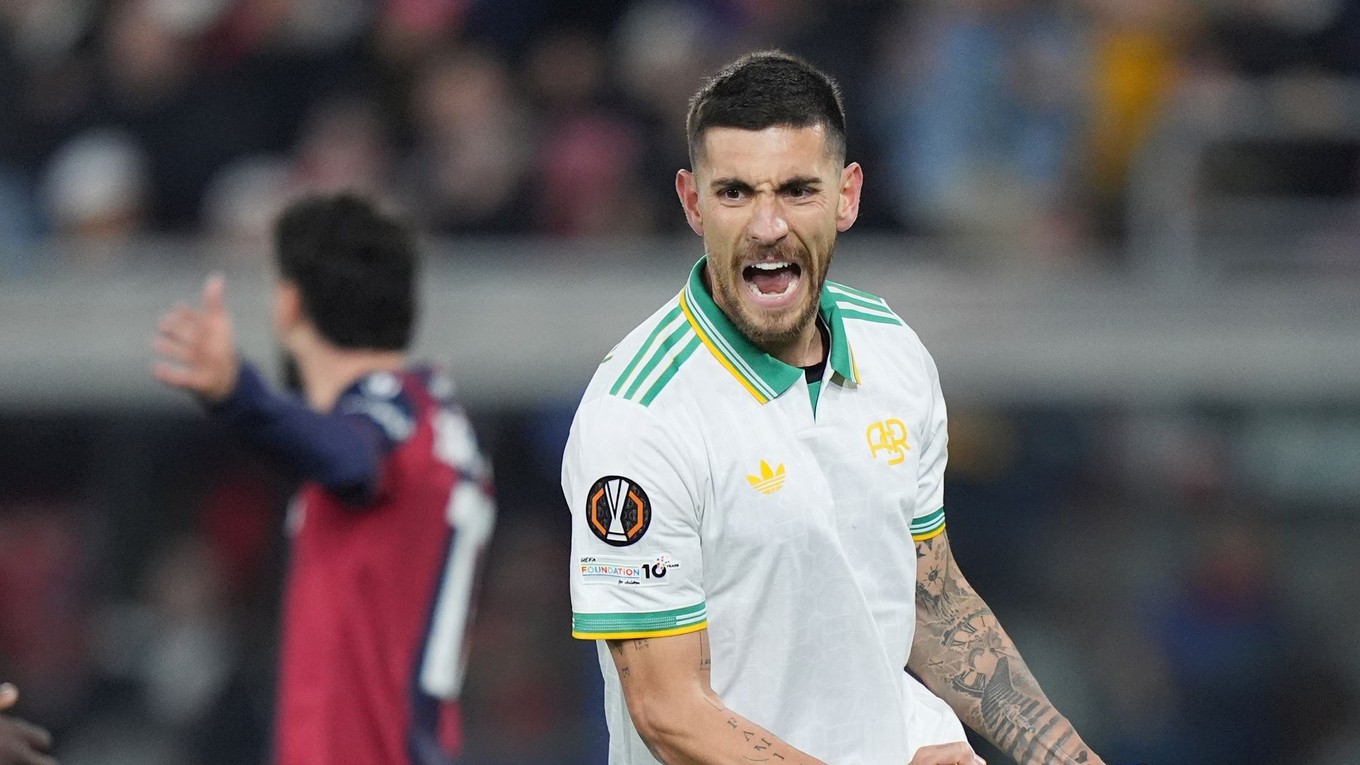 Lorenzo Pellegrini oslavuje vyrovnávajúci gól.