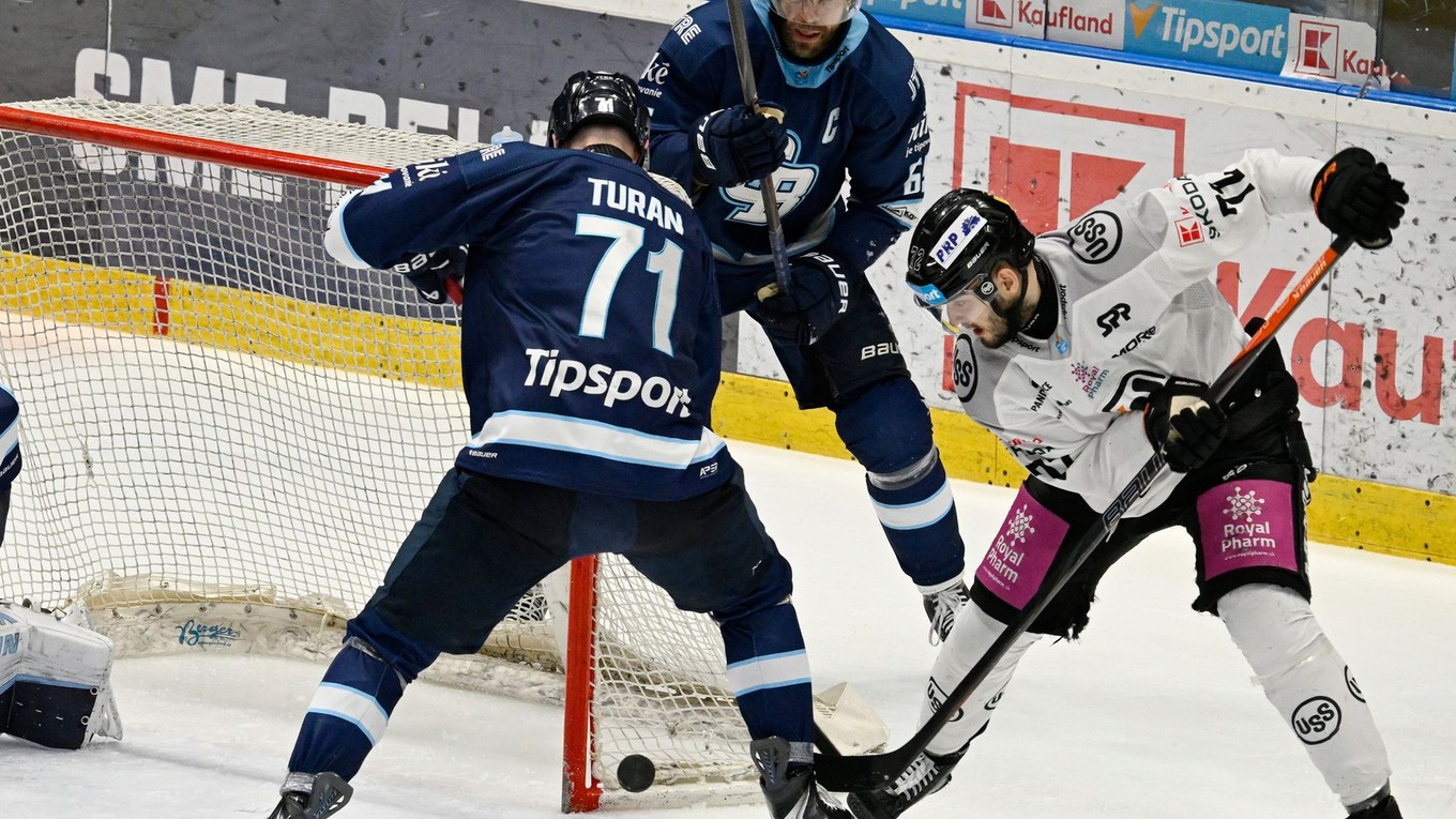 Fotka zo zápasu HC Slovan Bratislava - HC Košice.