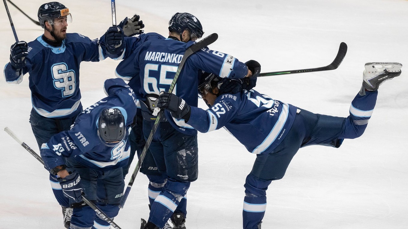 Gólová radosť hráčov Slovana