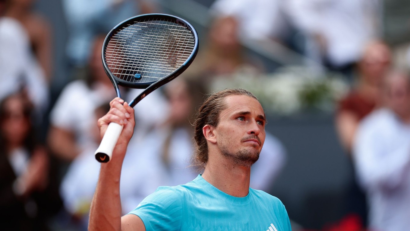 Alexander Zverev po víťazstve v 2. kole na turnaji v Madride.