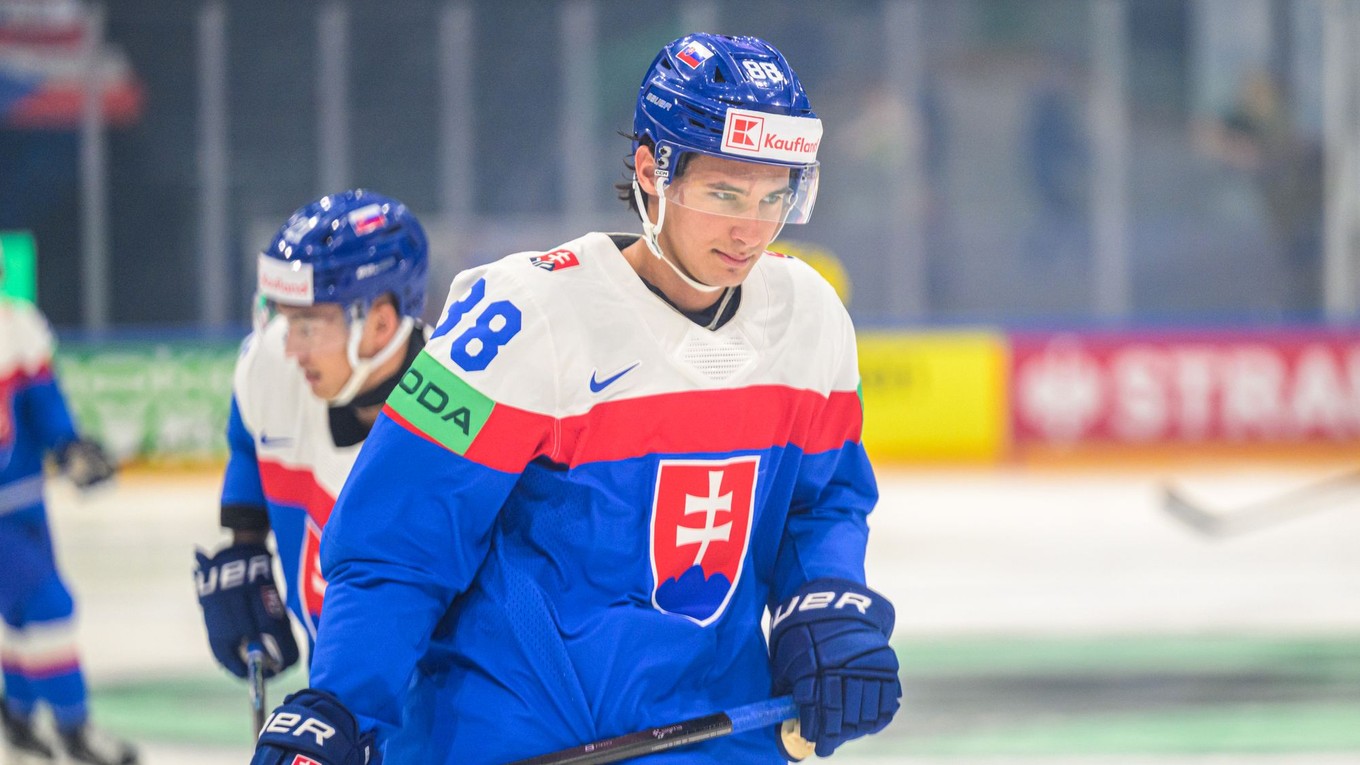 Martin Chromiak (Slovensko) pred zápasom základnej B-skupiny Švédsko - Slovensko.