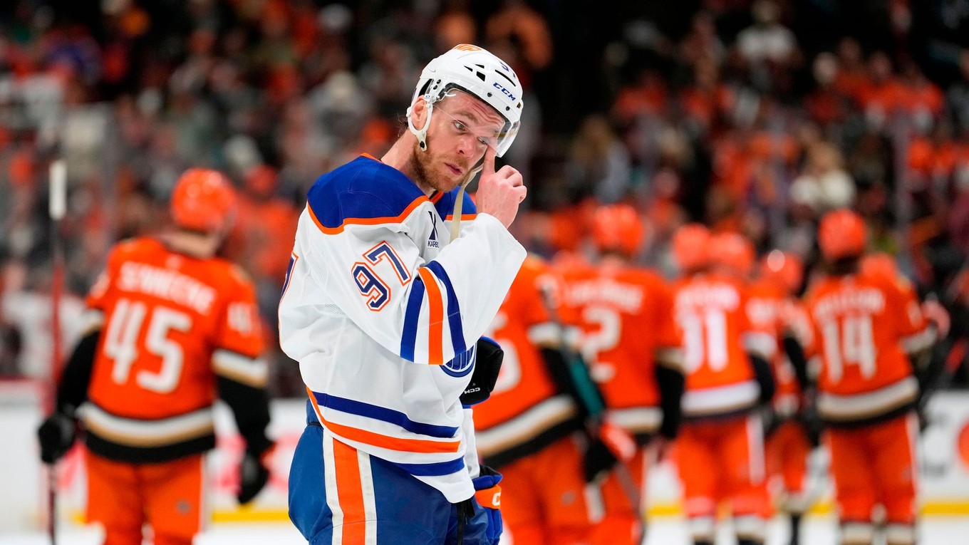 Connor McDavid po vypadnutí v play off.