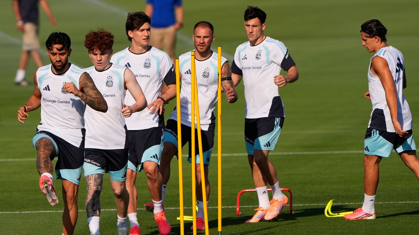 Futbalisti Argentíny počas tréningu pred MS 2026.
