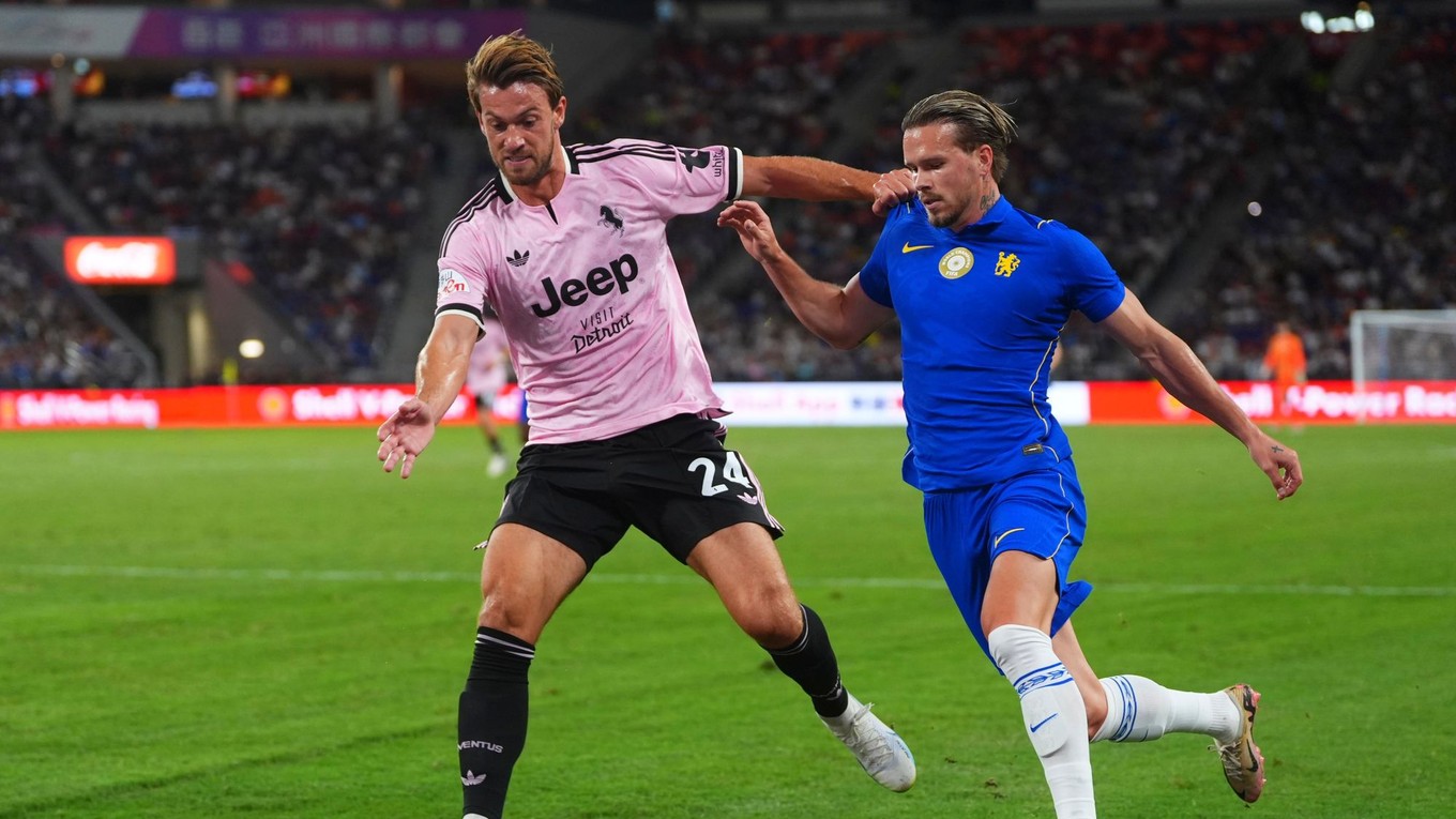 Mychajlo Mudryk v drese Chelsea. 