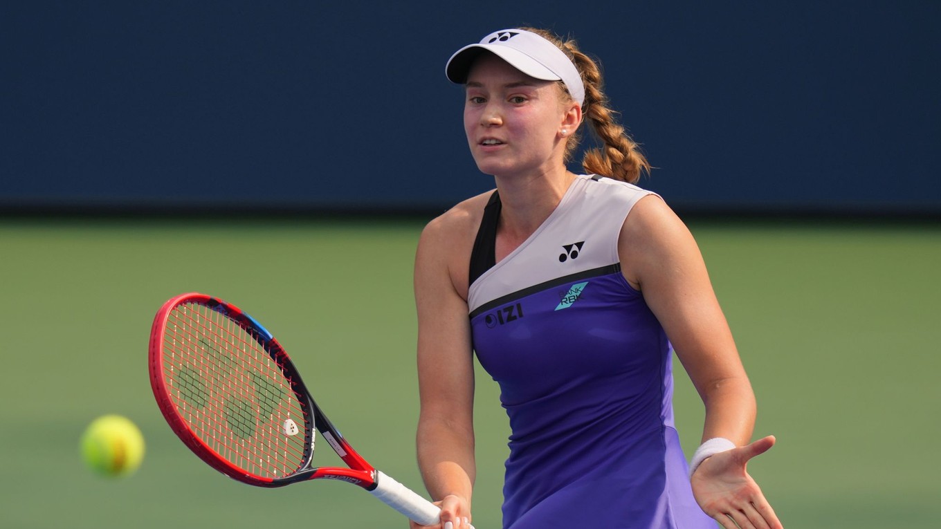 Jelena Rybakinová na US Open 2026.
