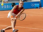 Slovenská tenistka Anna Karolína Schmiedlová počas OH v Paríži 2024.