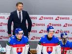 Tréner Vladimír Országh počas zápasu Slovensko - Česko.